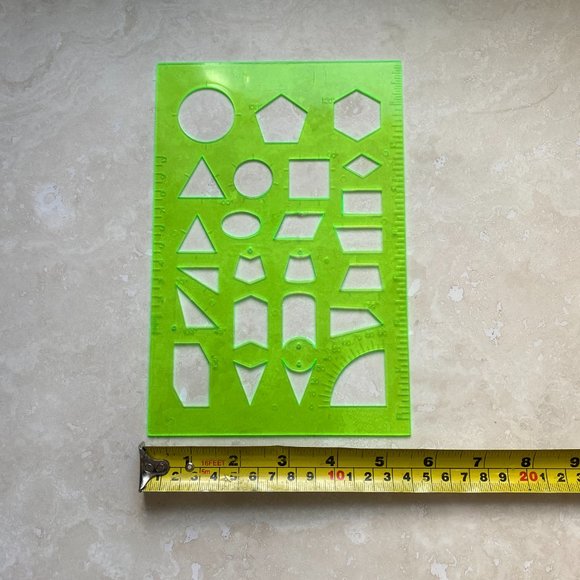 3/$20, 4 Pieces Geometric Drawings Templates Measuring Rulers for School Office - Picture 6 of 10